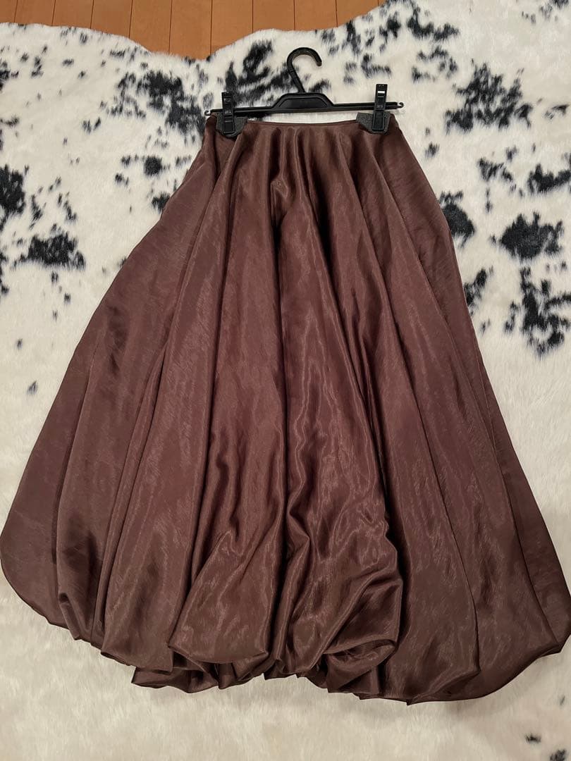 新品未使用THE TOE Bercy Balloon Skirt brown