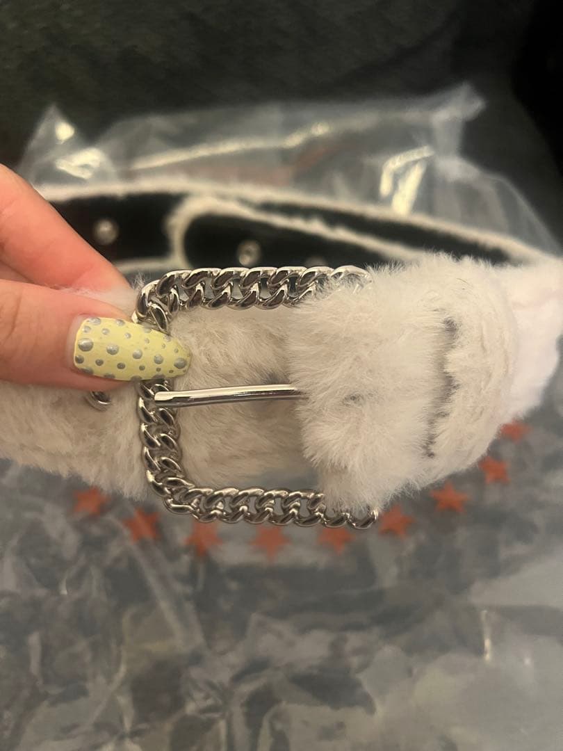 AFB ファーベルト　ホワイト　白