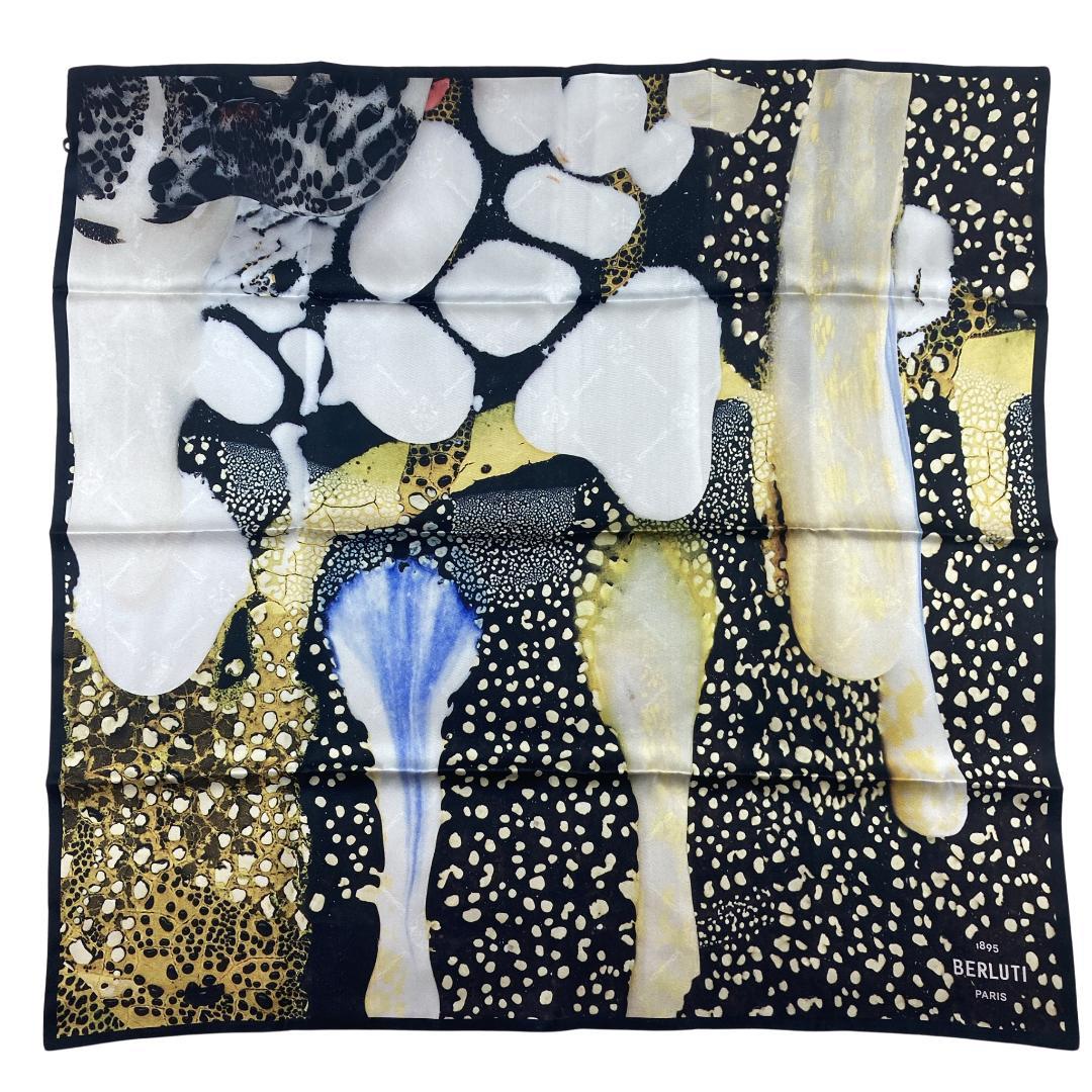 【稀少】Berluti ベルルッティ 大判 スカーフ　シルク100％