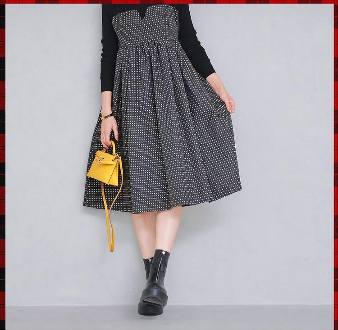 SALE✨【美品】obliM 米沢別注イエロードットキャミワンピース／サイズ1