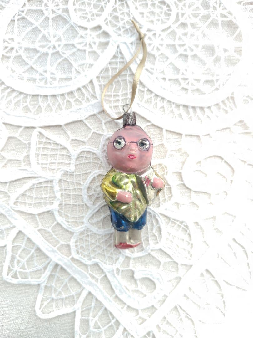 クリスマス　ガラスオーナメント 5個セット　ソビエト　ヴィンテージ