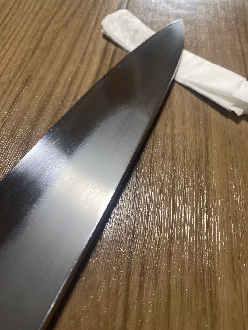 Hide　玄海正国　出刃包丁　地肌　刃渡り24cm