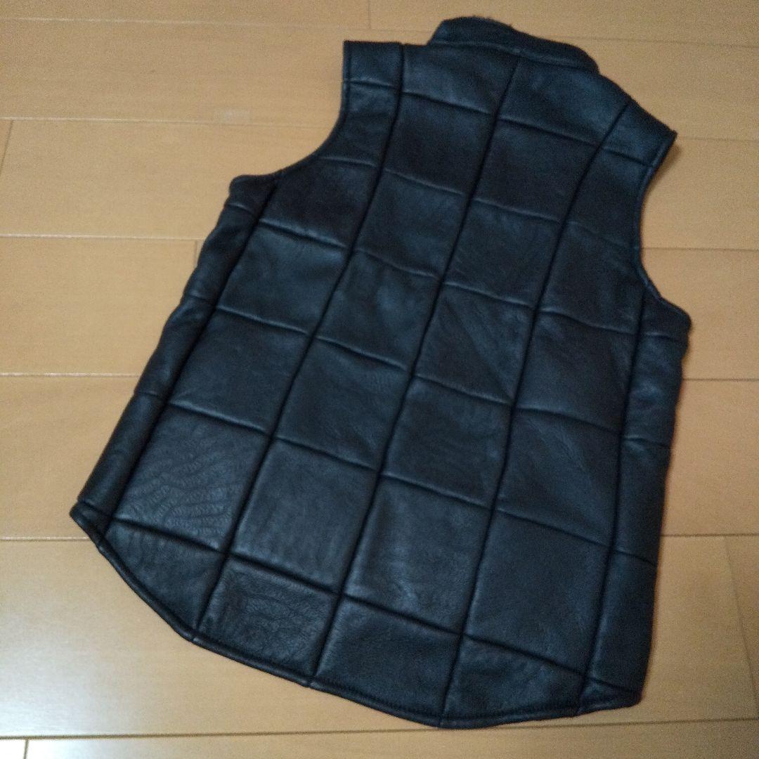 【新品未使用】 BONZ ボンズ レザーベスト 羊革ムートン レディースMサイズ
