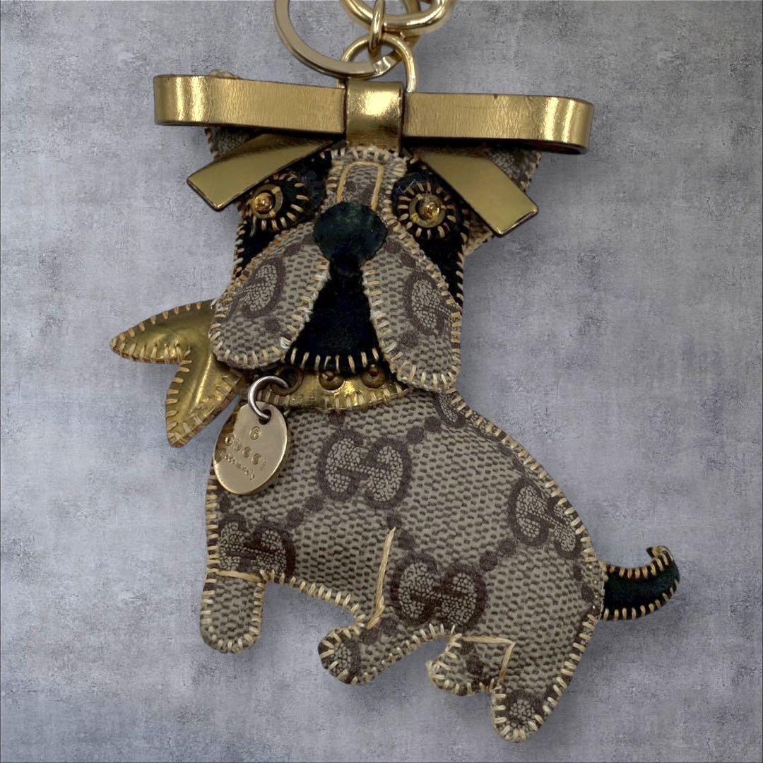 希少✨️ GUCCI グッチ チャーム グッチョリ フレンチブルドッグ GG柄