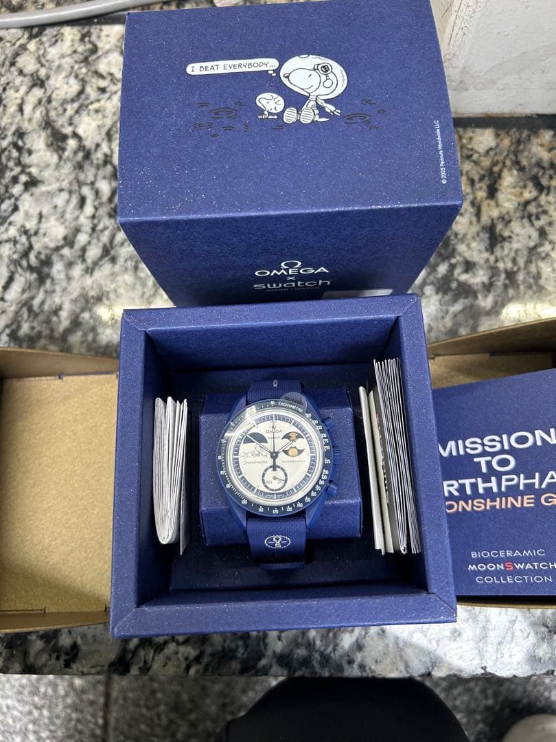 Swatch x OMEGA x SnoopyオメガスウォッチスヌーピーL