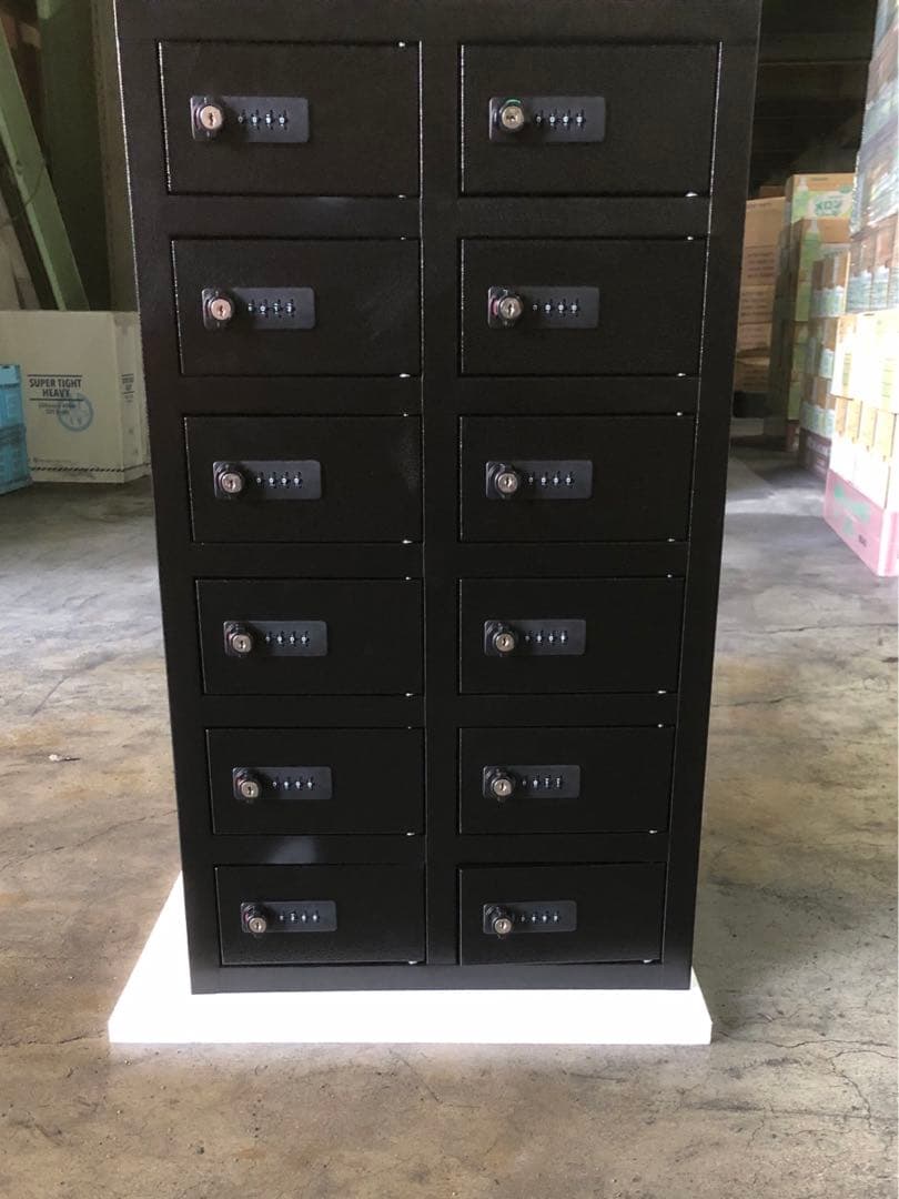OSMLK-312 貴重品一時保管庫 ミニロッカー 2列6段/12人用