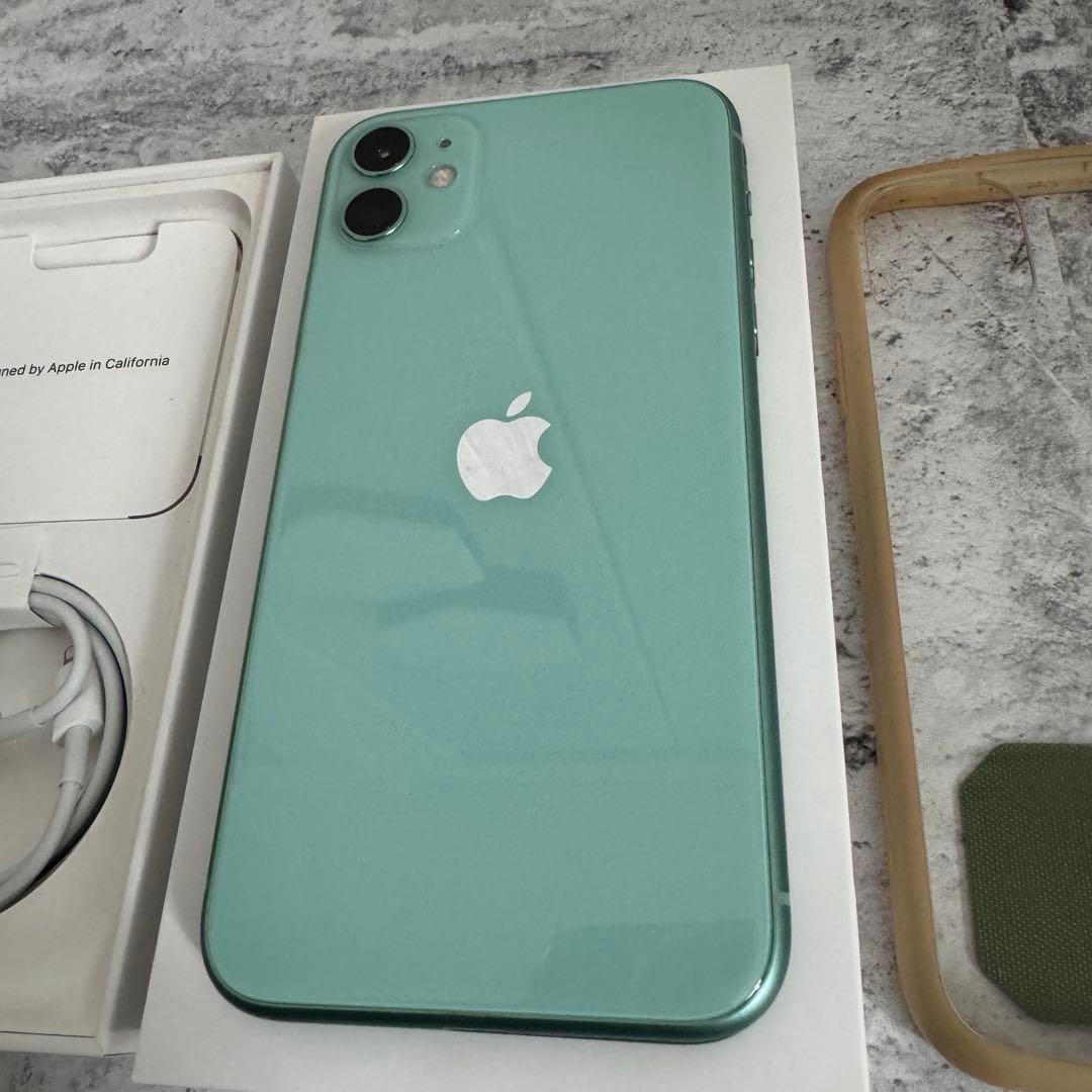 良状態美品 iPhone 11 64GB ミントグリーン 本体 Apple