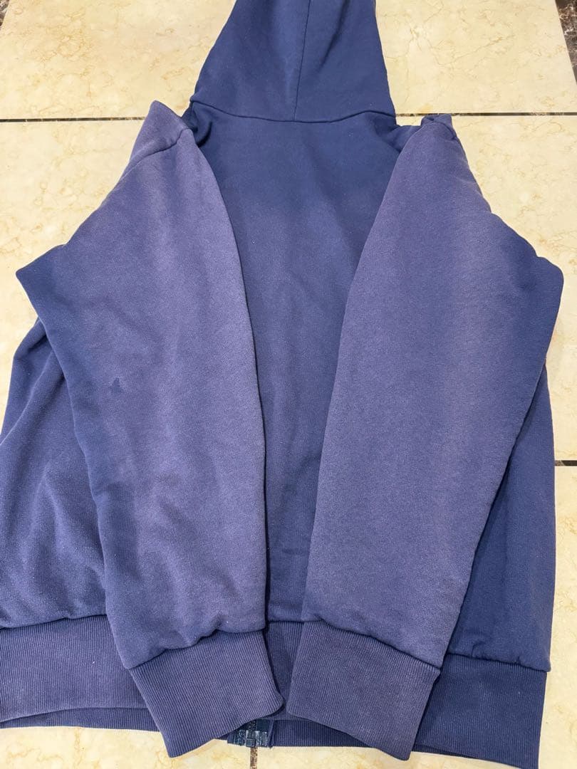 ◆鬼フェード茄子紺CAMBERサーマル付ジップパーカー90s USA製XL◆