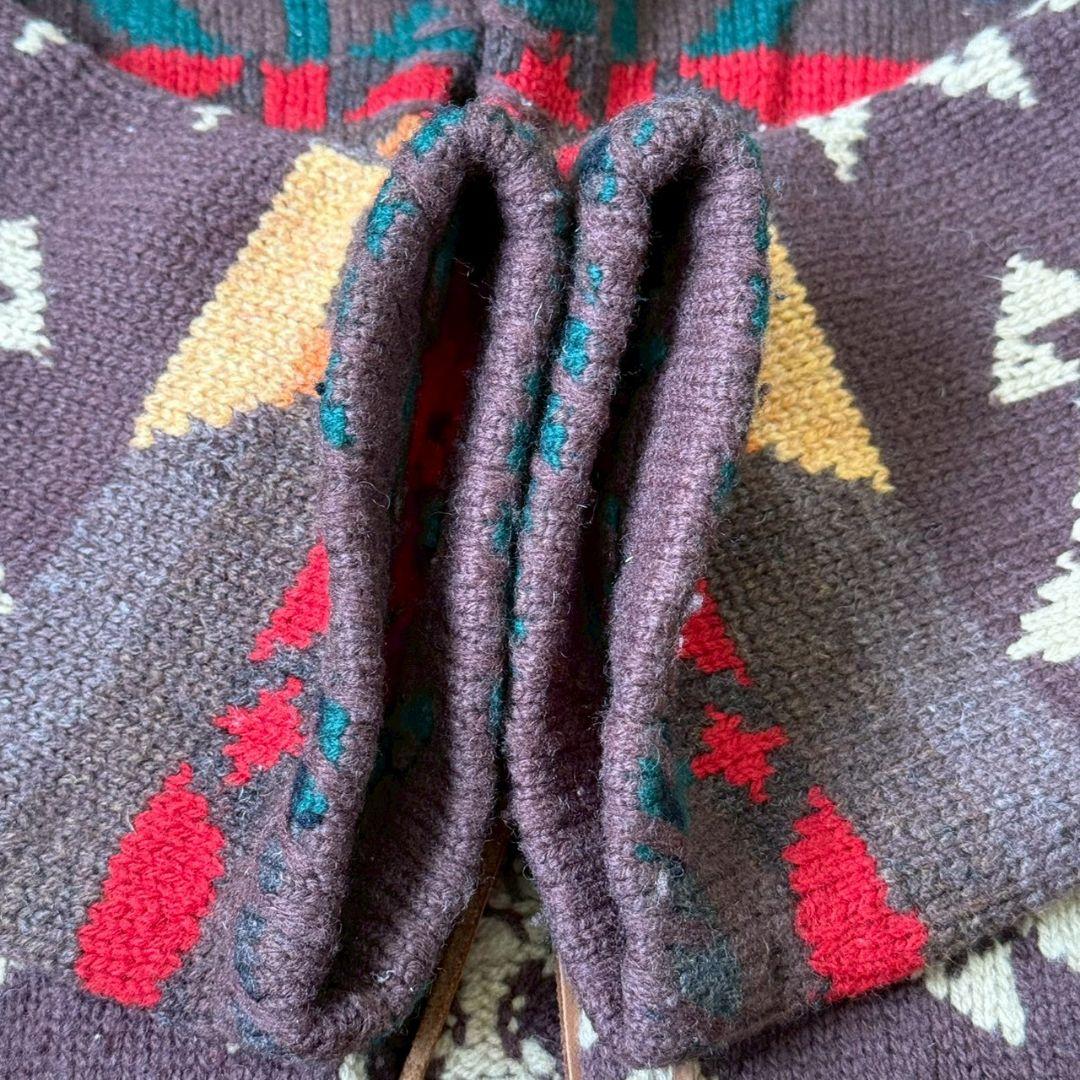 【希少】LAUREN ラルフローレン　ネイティブ柄カーディガン　ガウン