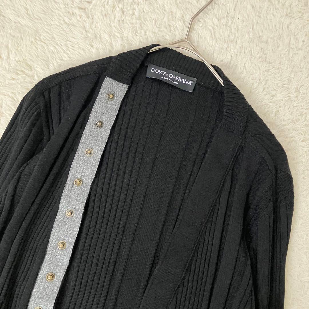 DOLCE&GABBANNA ウール ニット スナップ カーディガン イタリア製