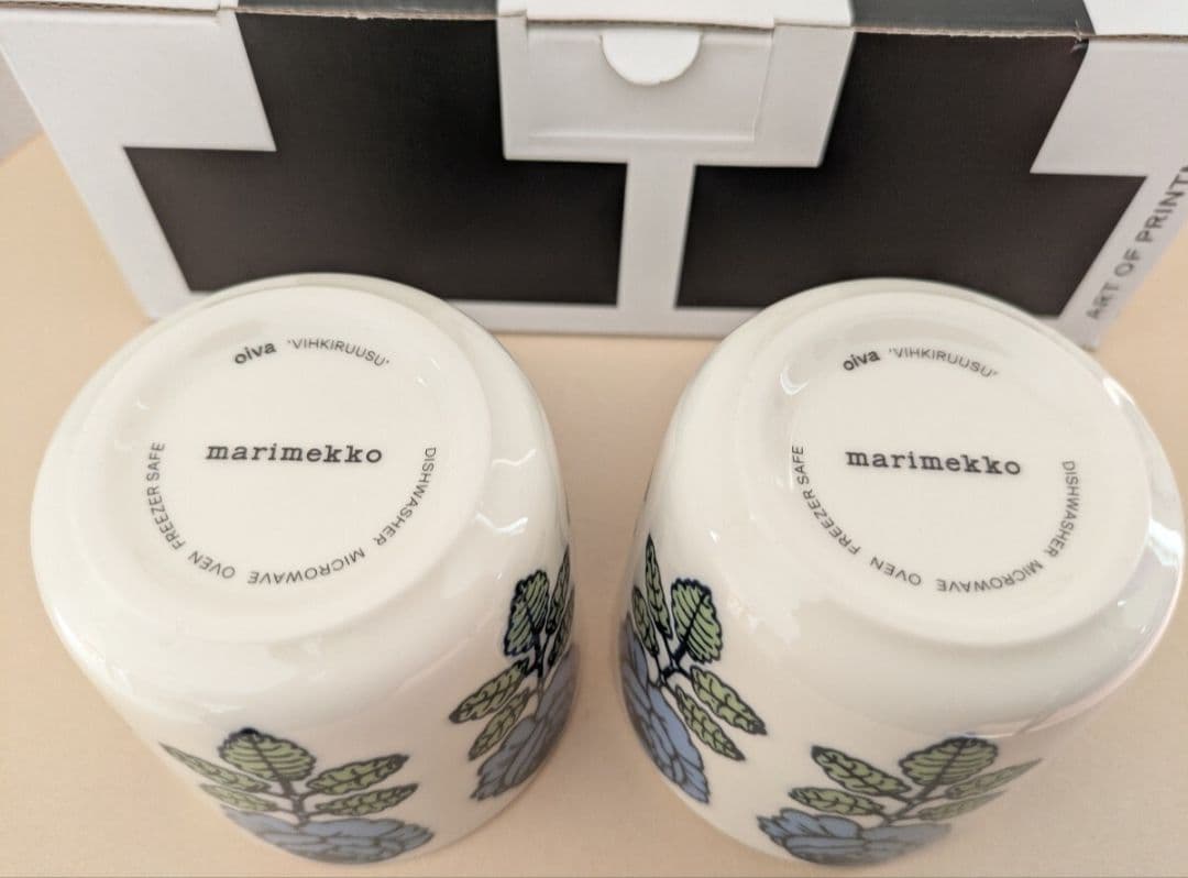 マリメッコ marimekko ラテマグ ヴィヒキルース 2個セット