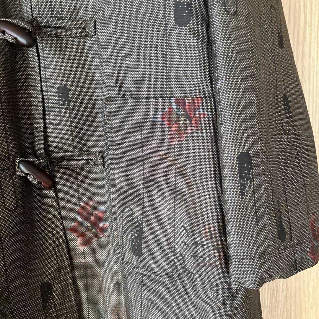 ☆ 大島紬リメイクコート（ダッフルスタイル）☆