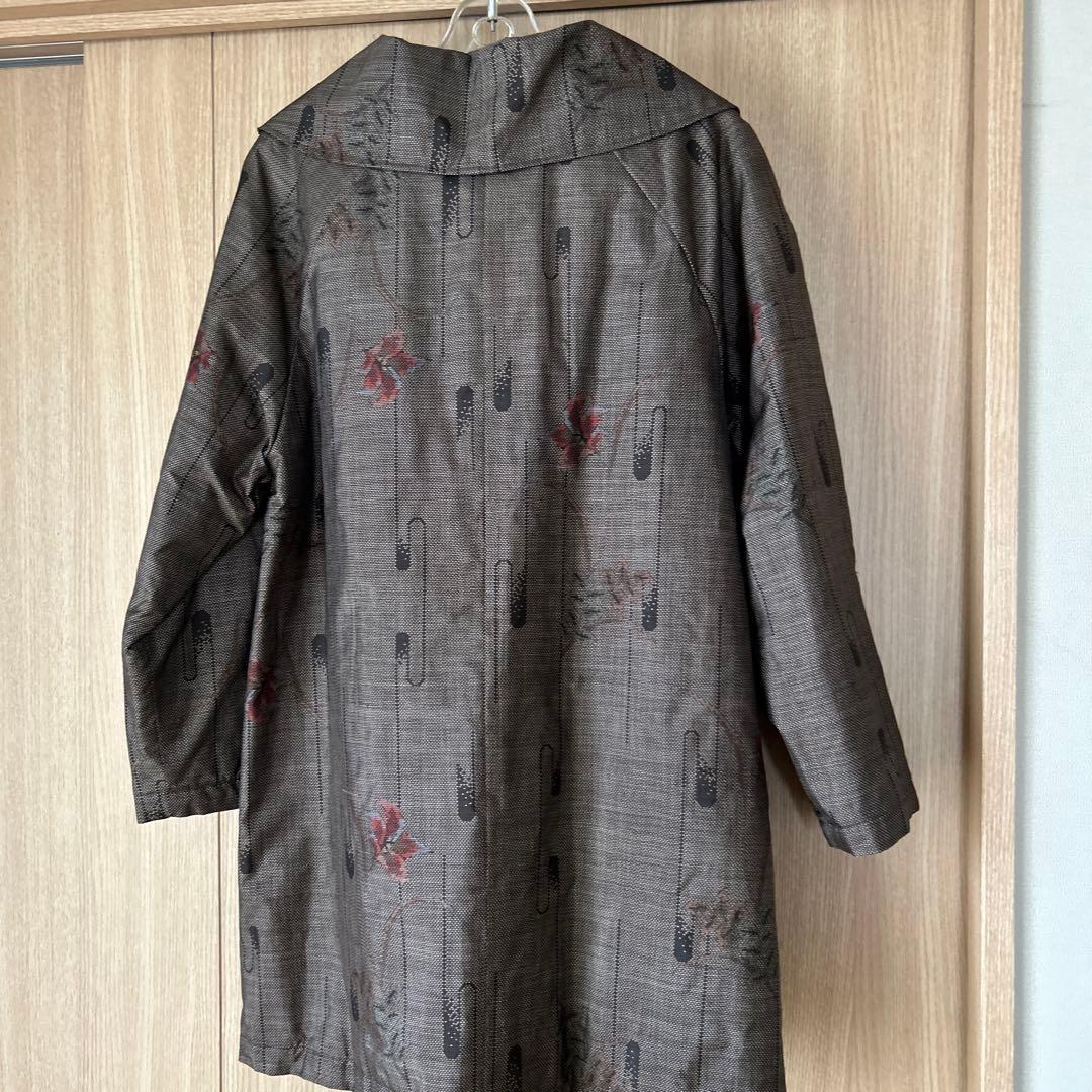 ☆ 大島紬リメイクコート（ダッフルスタイル）☆