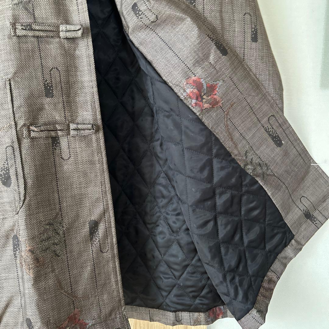 ☆ 大島紬リメイクコート（ダッフルスタイル）☆