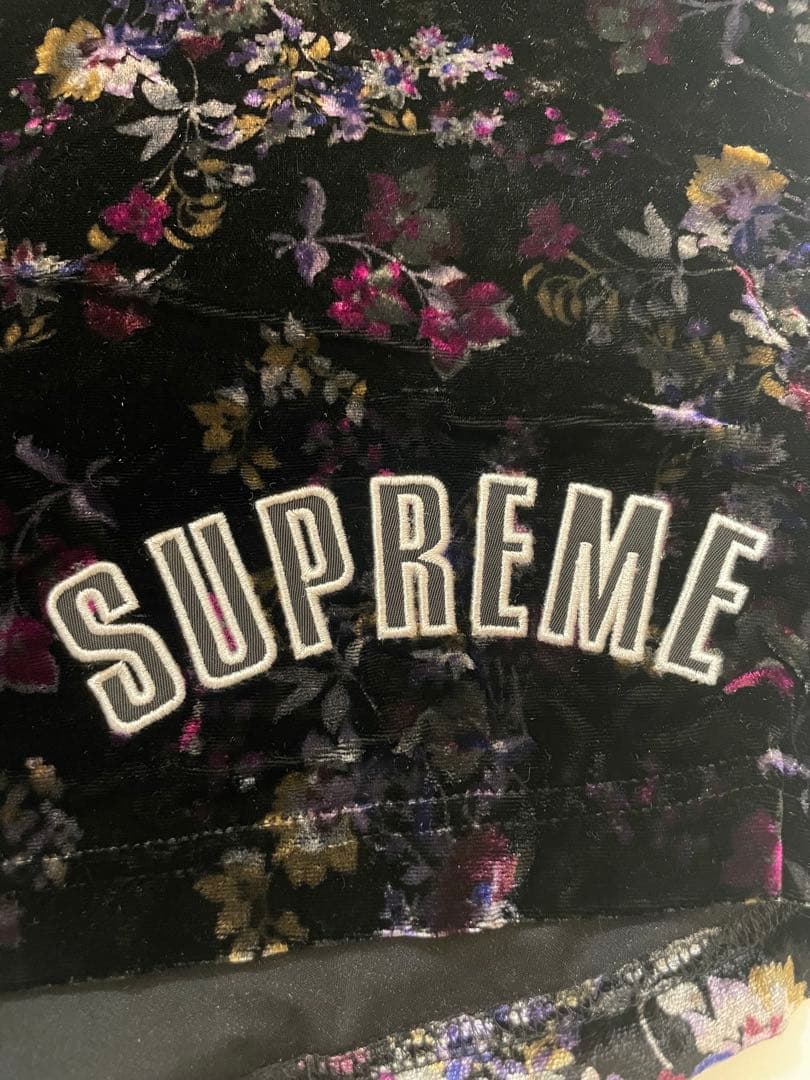 Floral Velour Baseball Jersey short セット