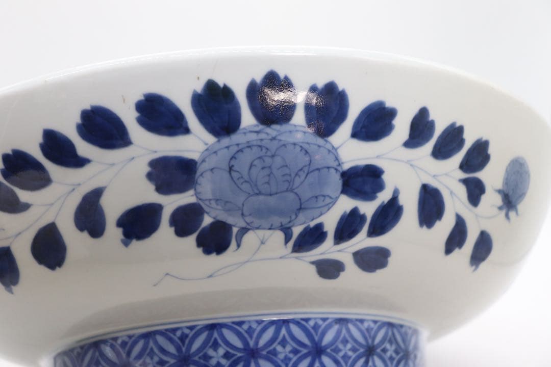 江戸　鍋島　大皿　梅紋　直径33.5cm アンティーク　送料込み260205