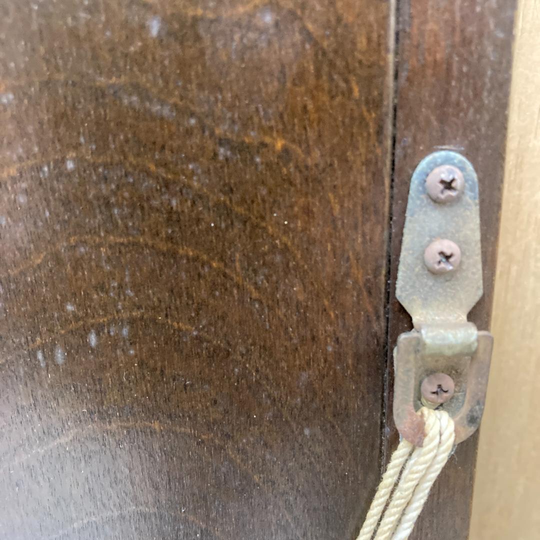 松本民芸家具　壁掛けミラー　鏡　ウォールミラー