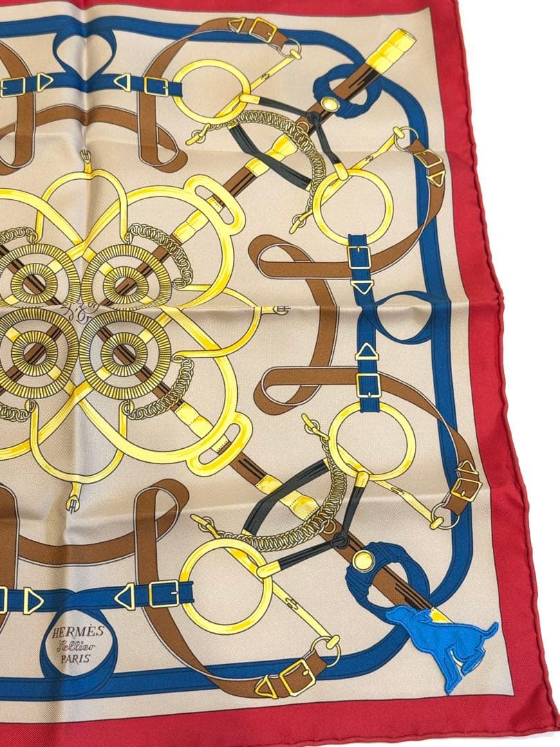 HERMES カレ45 Eperon d'Or スカーフ