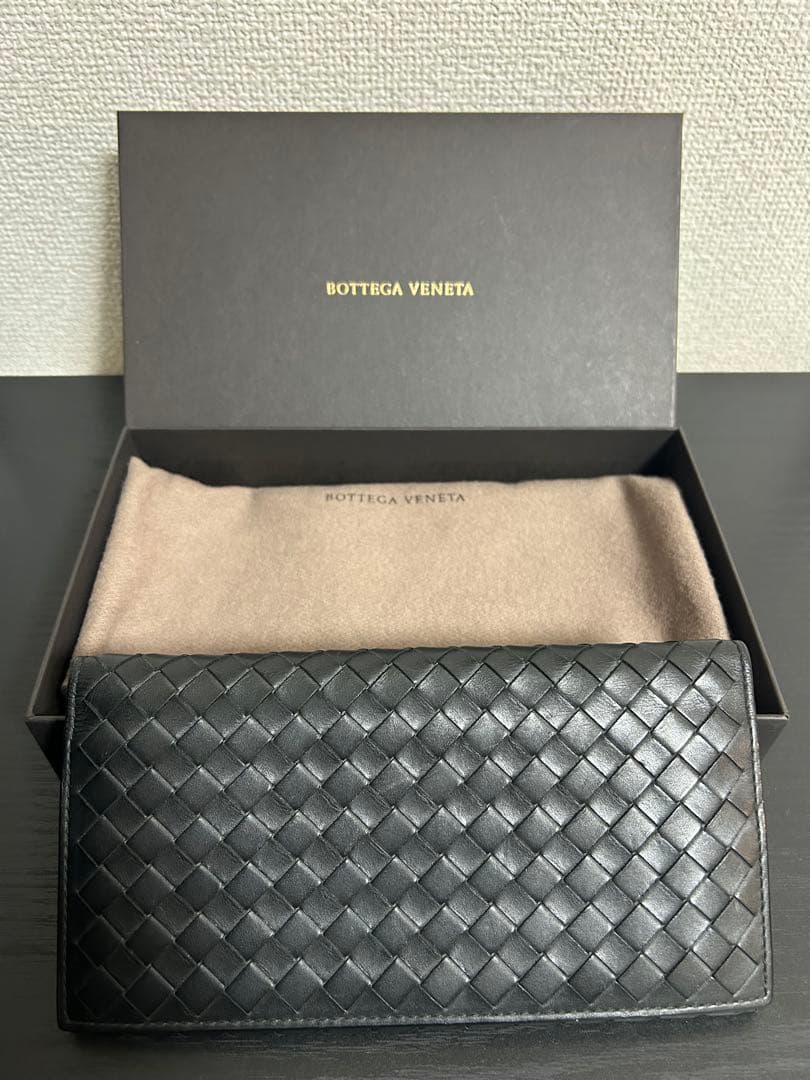 Bottega Veneta ボッテガ ヴェネタ 長財布 ブラック