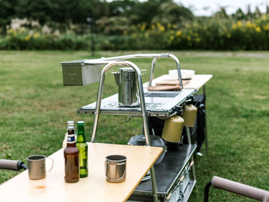 【未開封おまけ付き】スノーピーク　ステンレスキッチンテーブル　サイドコネクション