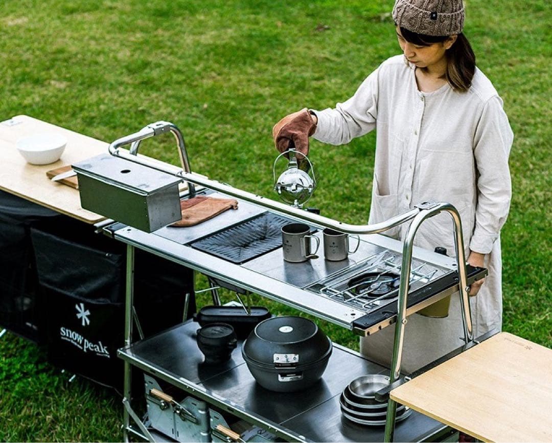 【未開封おまけ付き】スノーピーク　ステンレスキッチンテーブル　サイドコネクション