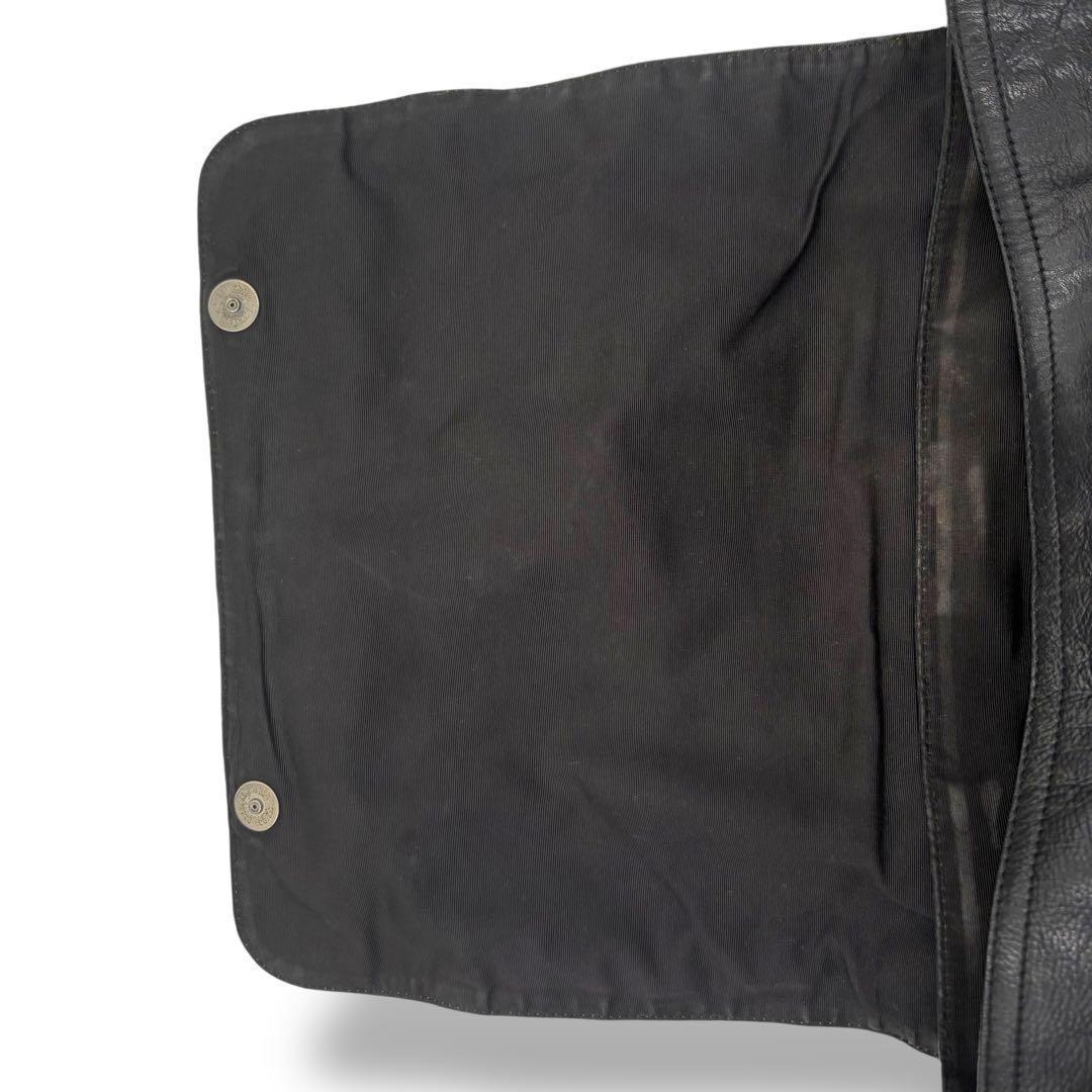 【良品】コーチ　ショルダーバッグ　メッセンジャー　斜め掛け　クロスボディブラック