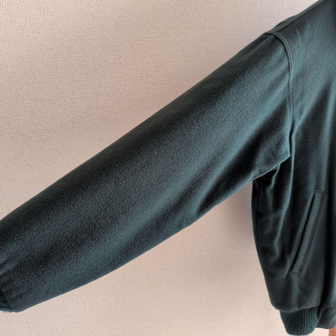 80s エルエルビーン ウールブルゾン レザー襟 ボンバージャケット USA製