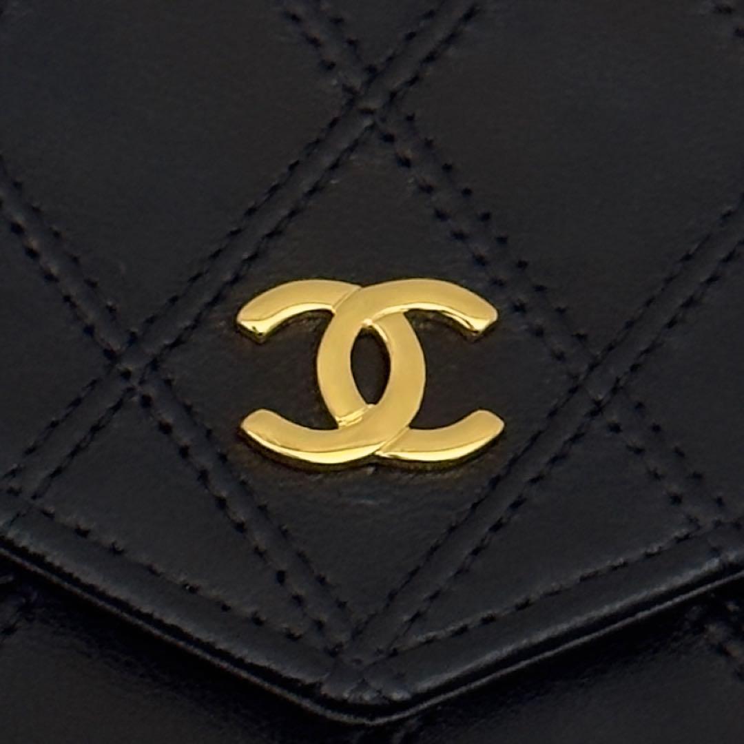 極上美品⭐️CHANELシャネル ココマーク ビコローレ Wホック 財布 レザー