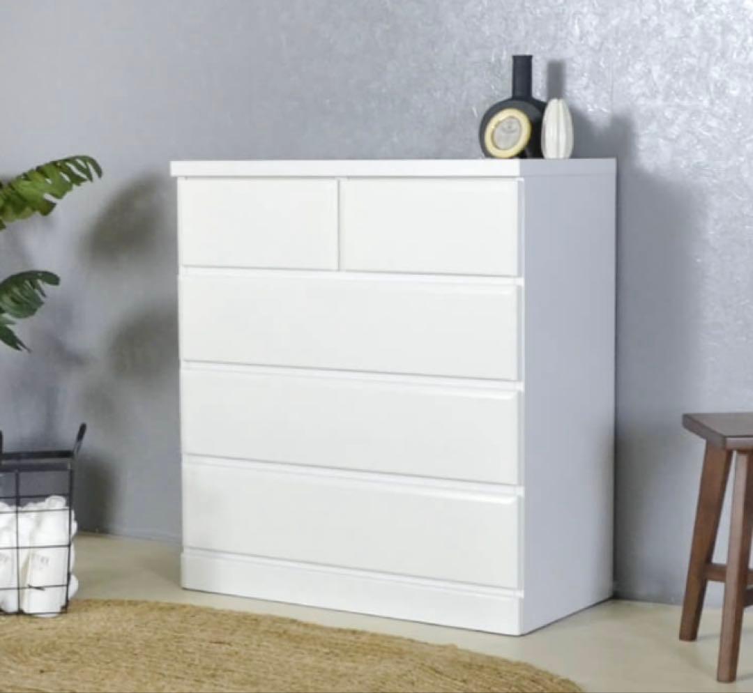 チェスト　タンス　完成品　北欧　収納　スライドレール　国産　送料込　たのメル便