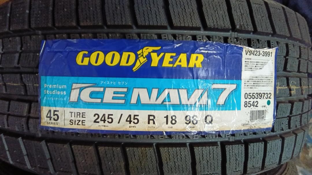 その②送料含・日本製造未使用2本　245/45R18　グッドイヤーアイスナビ7