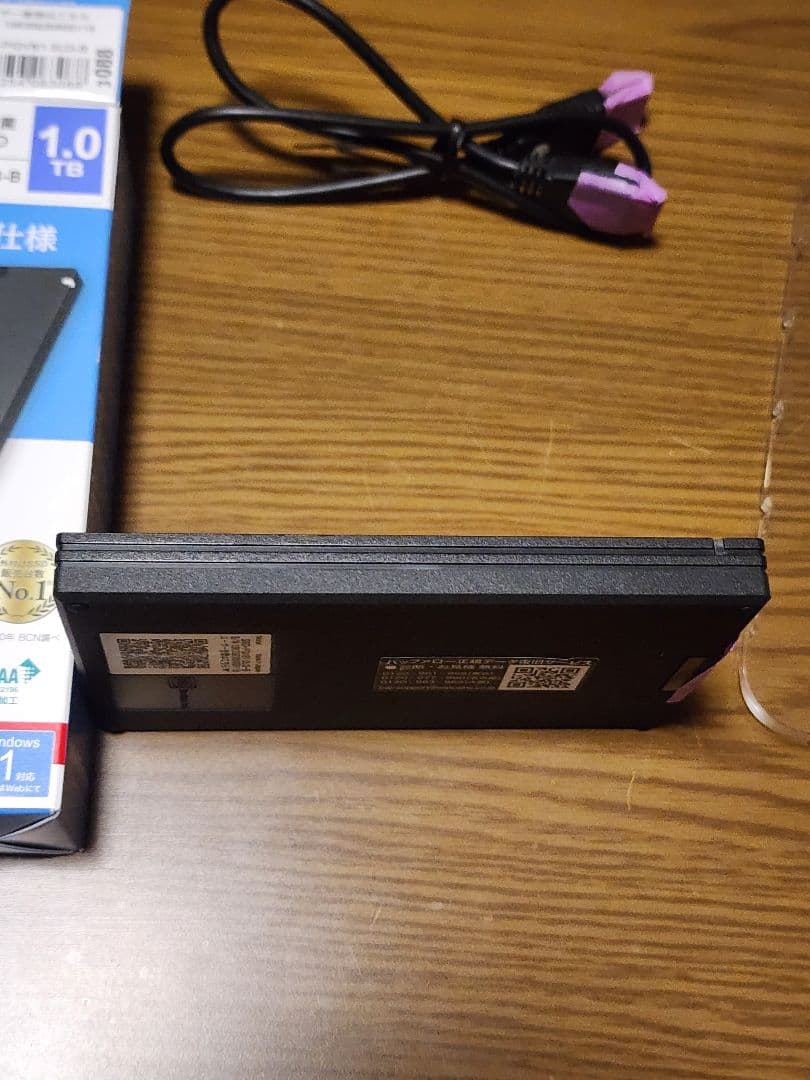 BUFFALO 1TB ポータブルSSD SSD-PGVB1.0U3-B