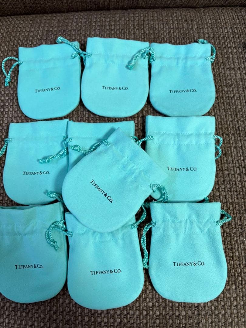 旧型　中古品 ティファニー巾着袋10枚セット