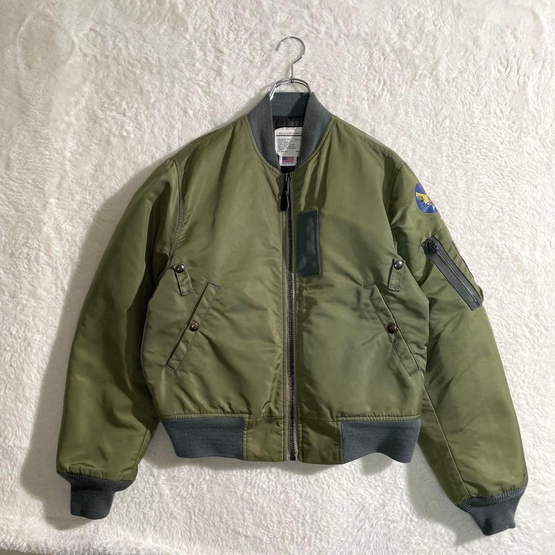 90s00s　MA-1　フライトジャケット　USA製　42　XL　ミリタリー