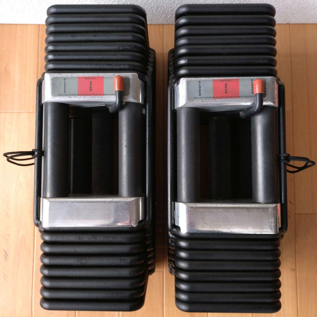 ②幻の初代 POWERBLOCK 43kg アルミ削り出しハンドル 計86kg