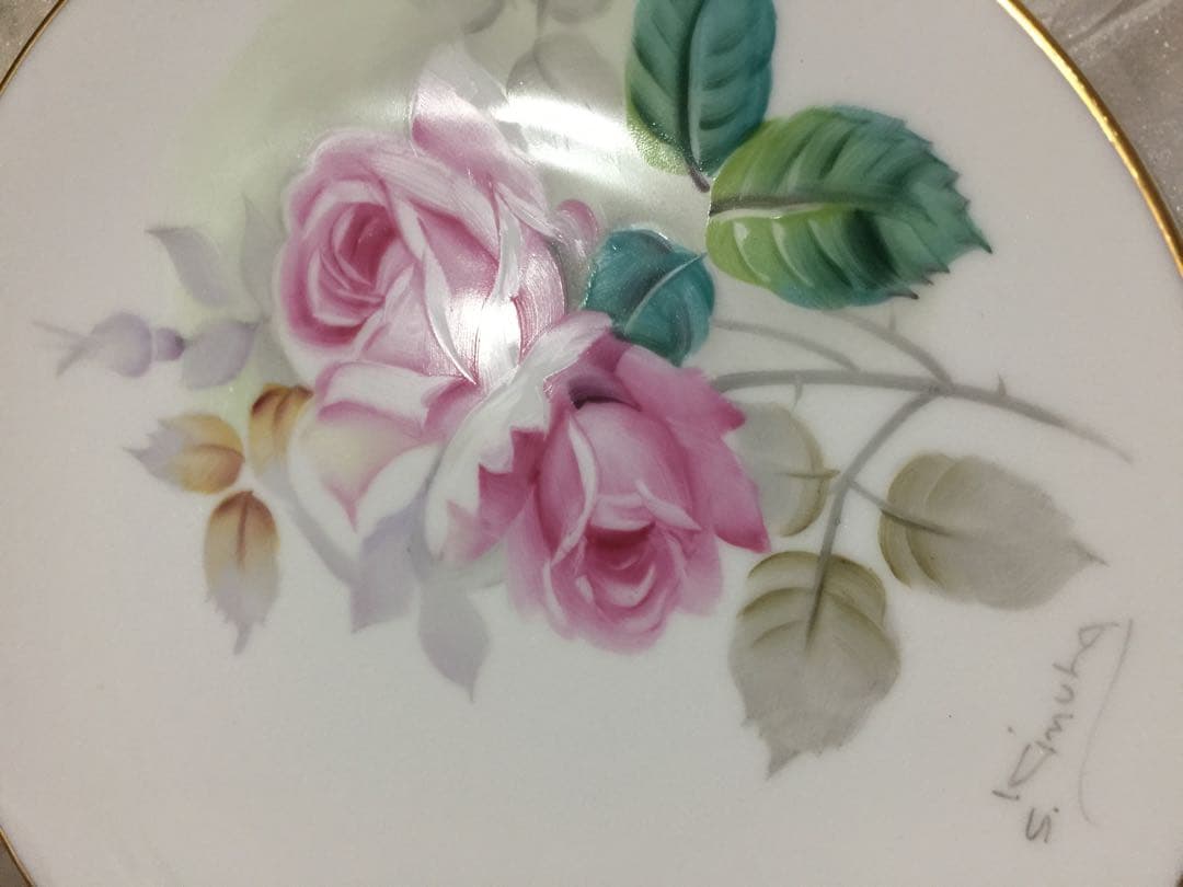 オールドノリタケローズプレートアンティーク