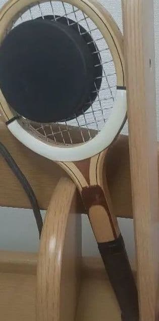 【当時物！】非売品！テニスラケット型の置時計（説明書付き）