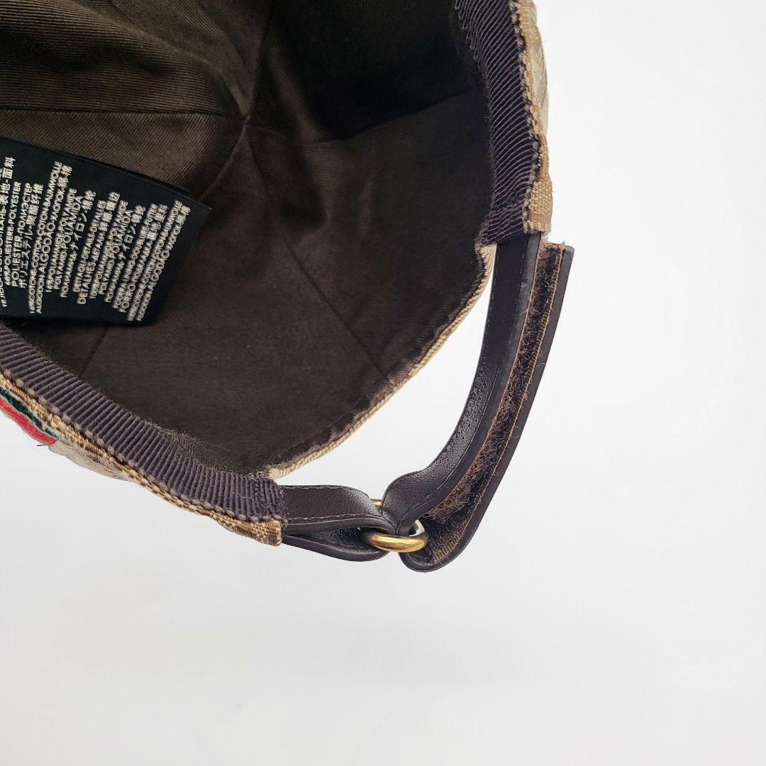 【中古品美品】グッチGUCCI キャップ GGキャンバス Mサイズ 58cm