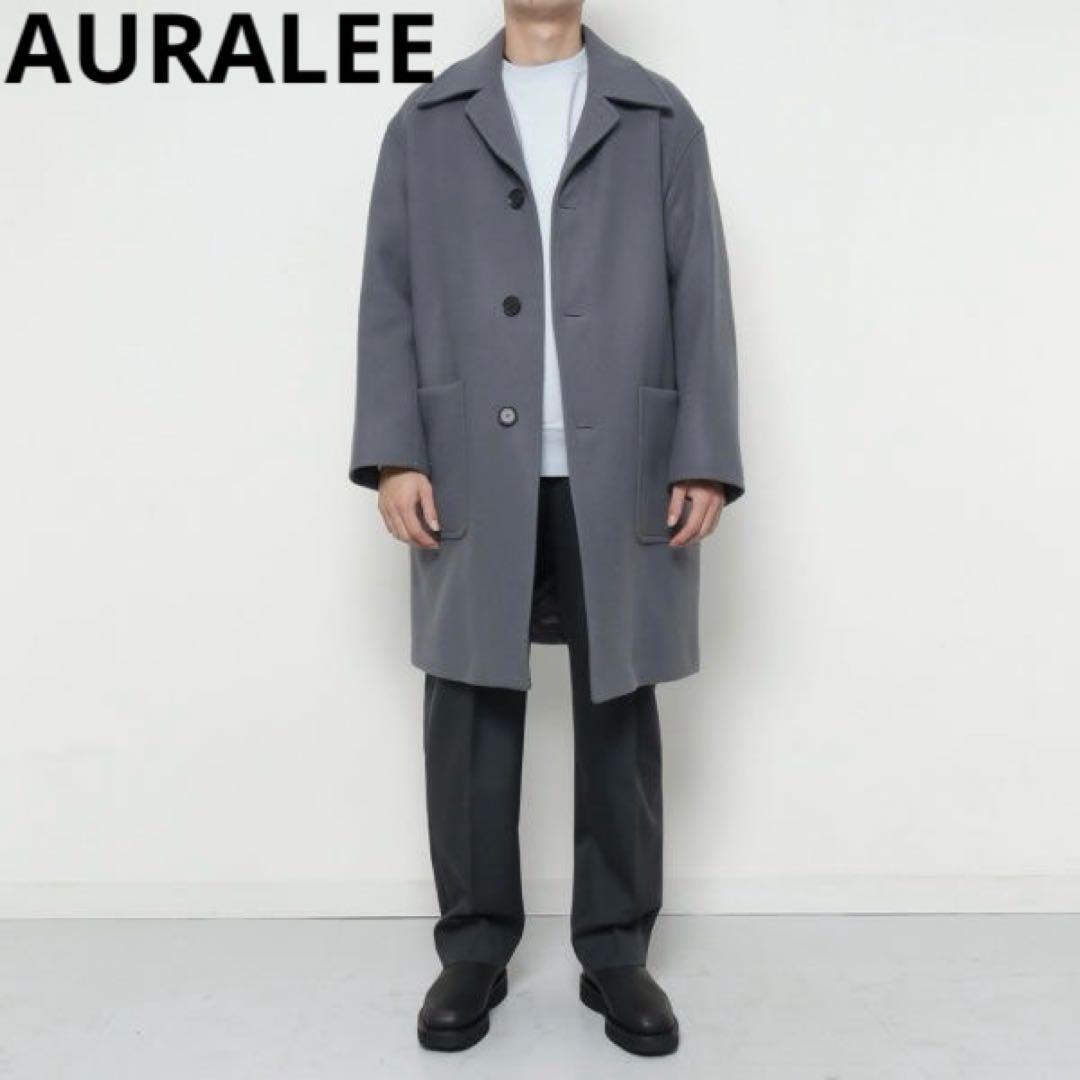 オーラリー LIGHT MELTON SOUTIEN COLLAR COAT