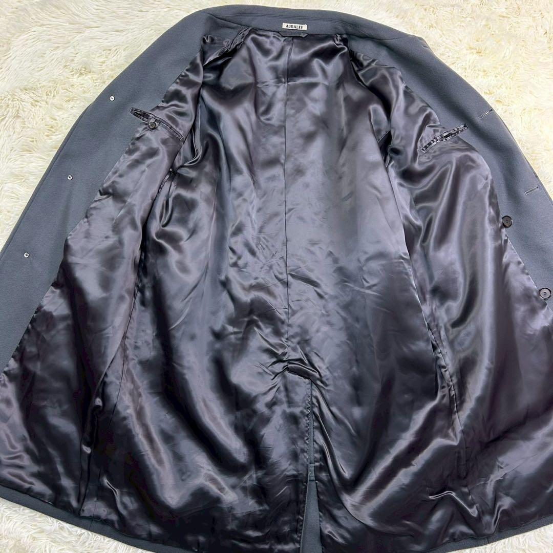 オーラリー LIGHT MELTON SOUTIEN COLLAR COAT