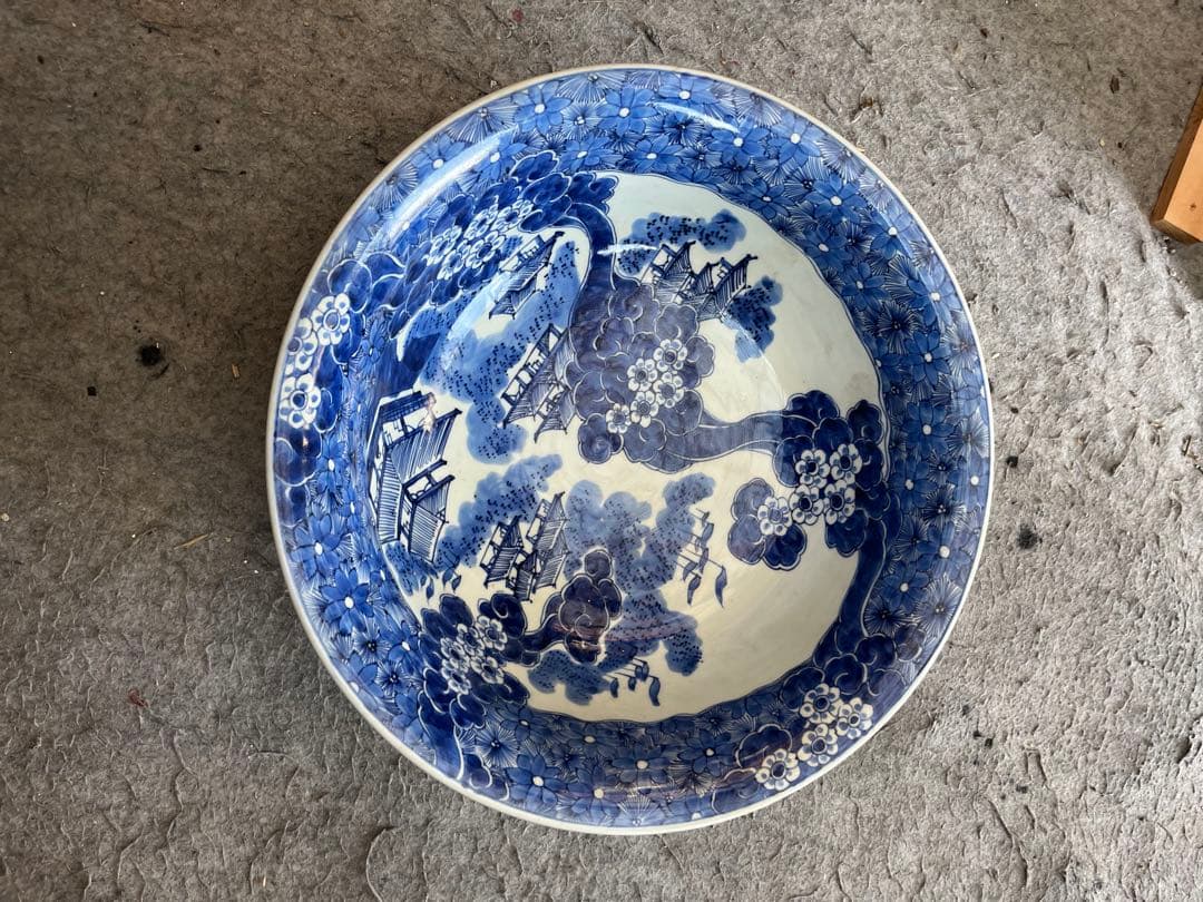 江戸時期　染付　大丼鉢