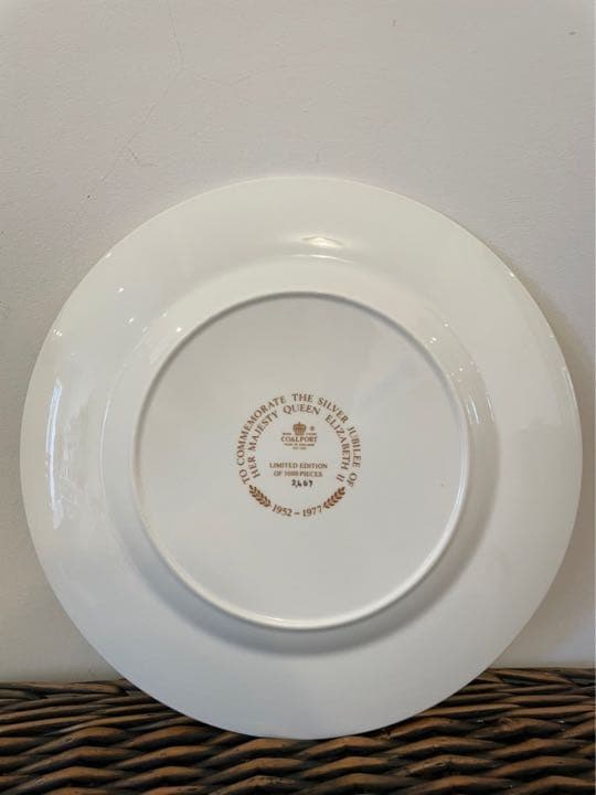 タイムセール！Coalport エリザベス女王　シルバージュビリー　プレート