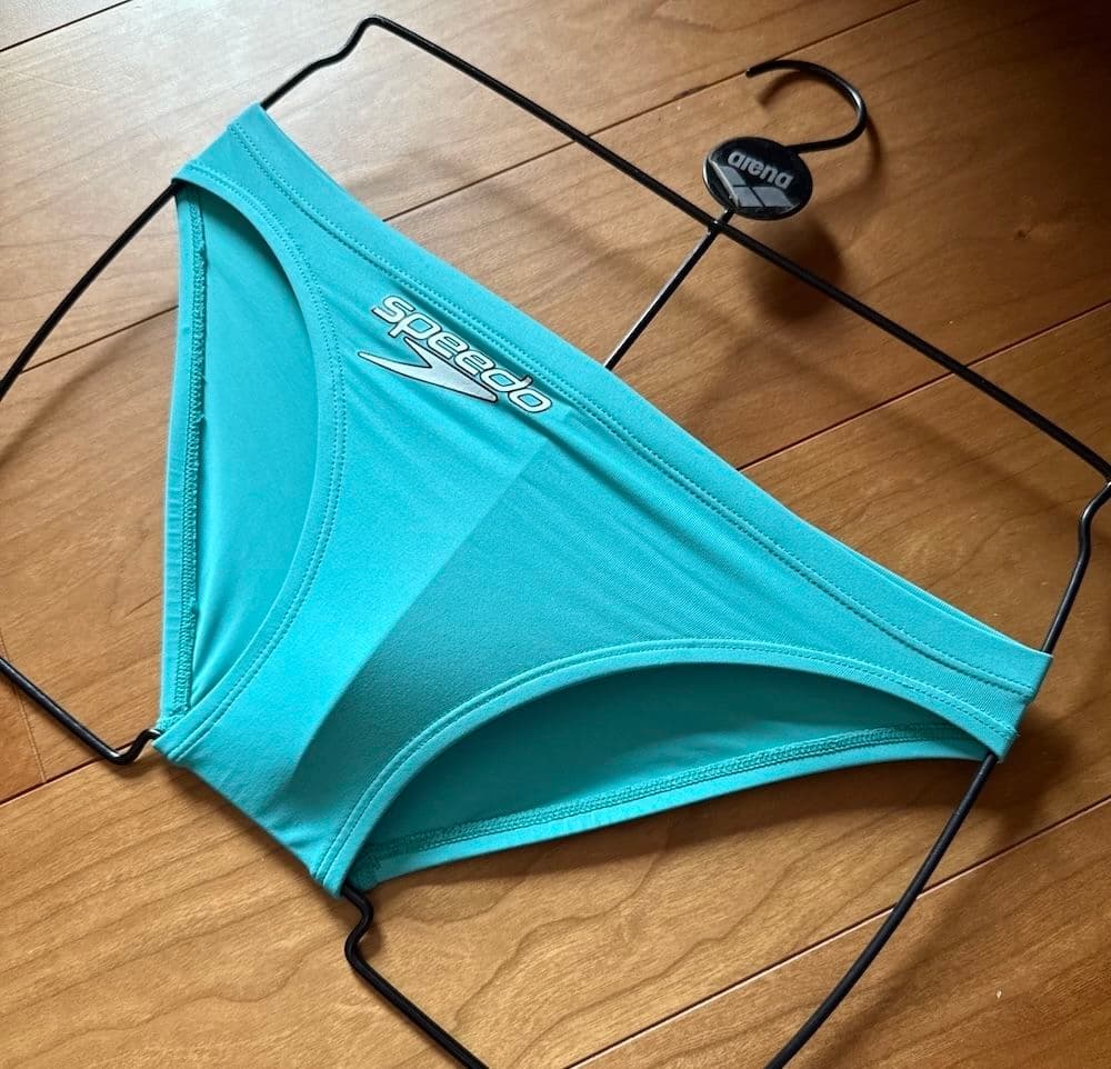 【美品】SPEEDO flyingfish ショートブーン スカイブルー 競パン