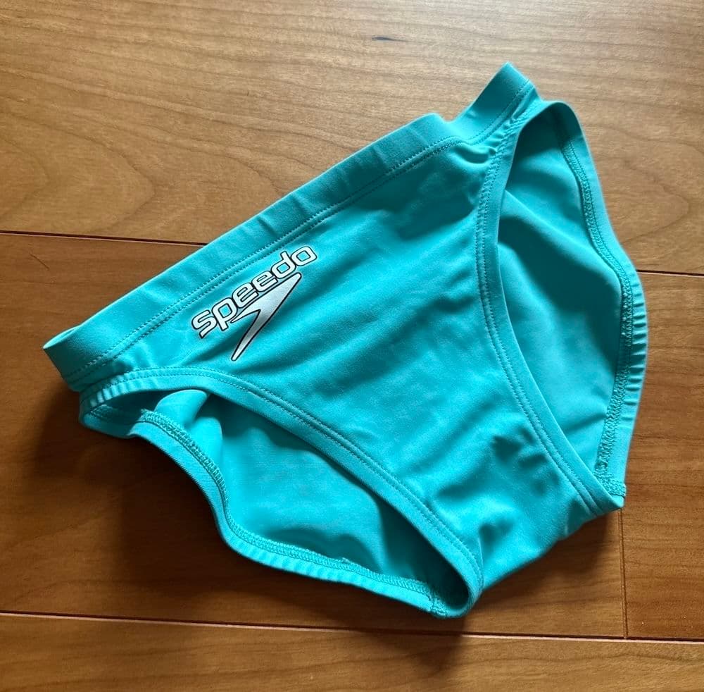【美品】SPEEDO flyingfish ショートブーン スカイブルー 競パン