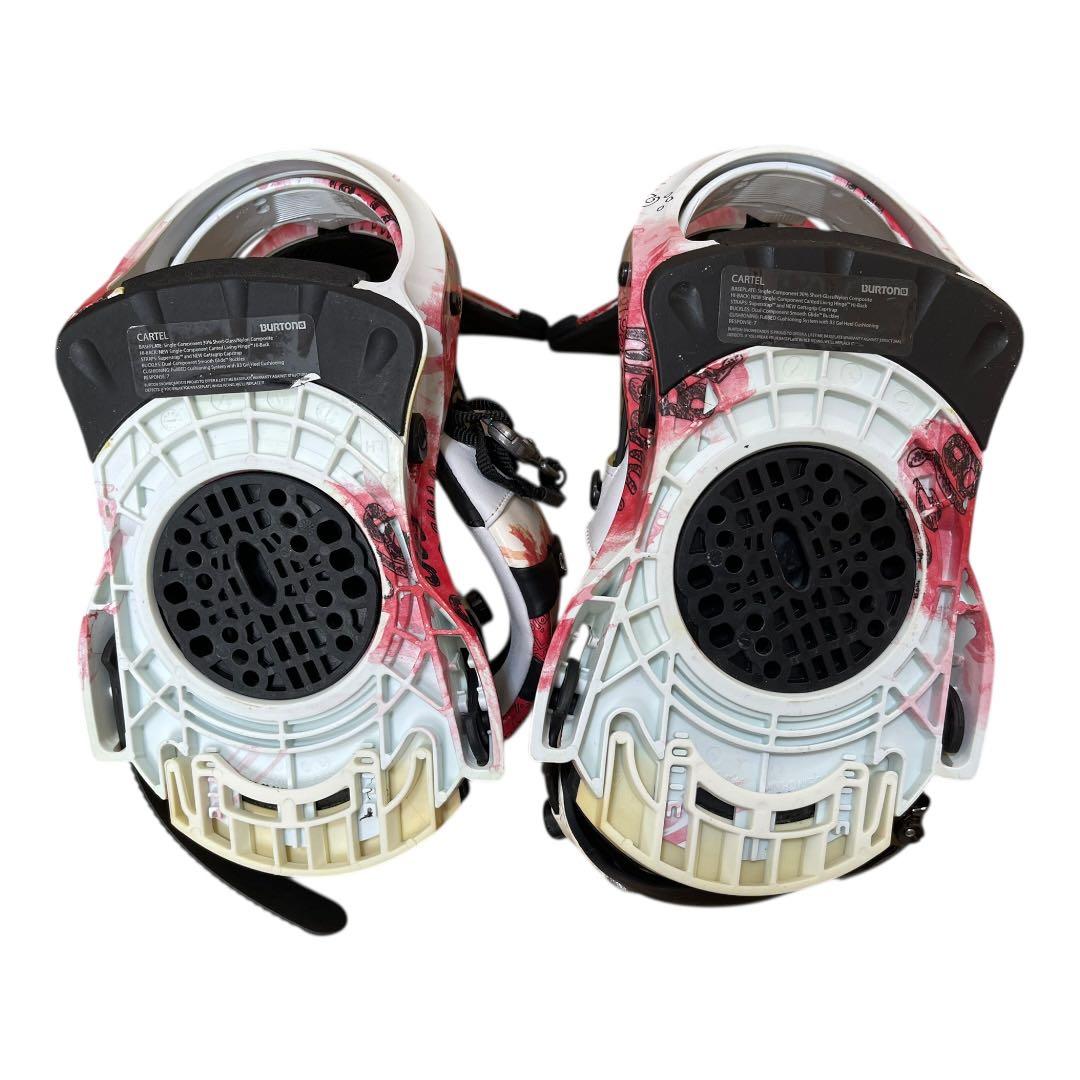 BURTON CARTEL バートン ビンディング Mサイズ 赤/白/黒