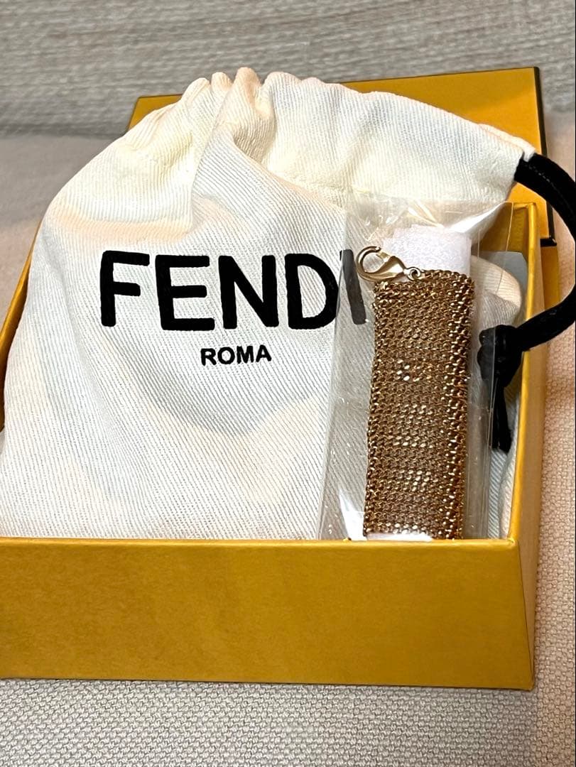 FENDI フェンディ☆ナノバゲットチャーム　ズッカ柄
