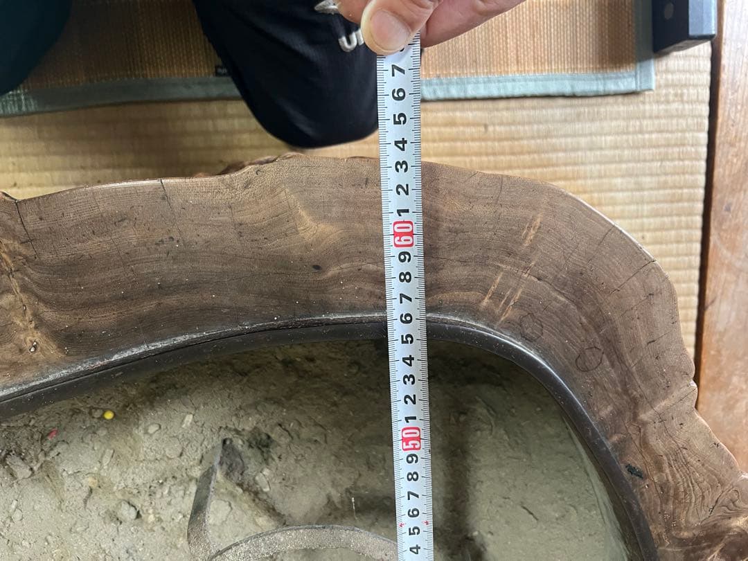 木製オーバル型火鉢 約80cm