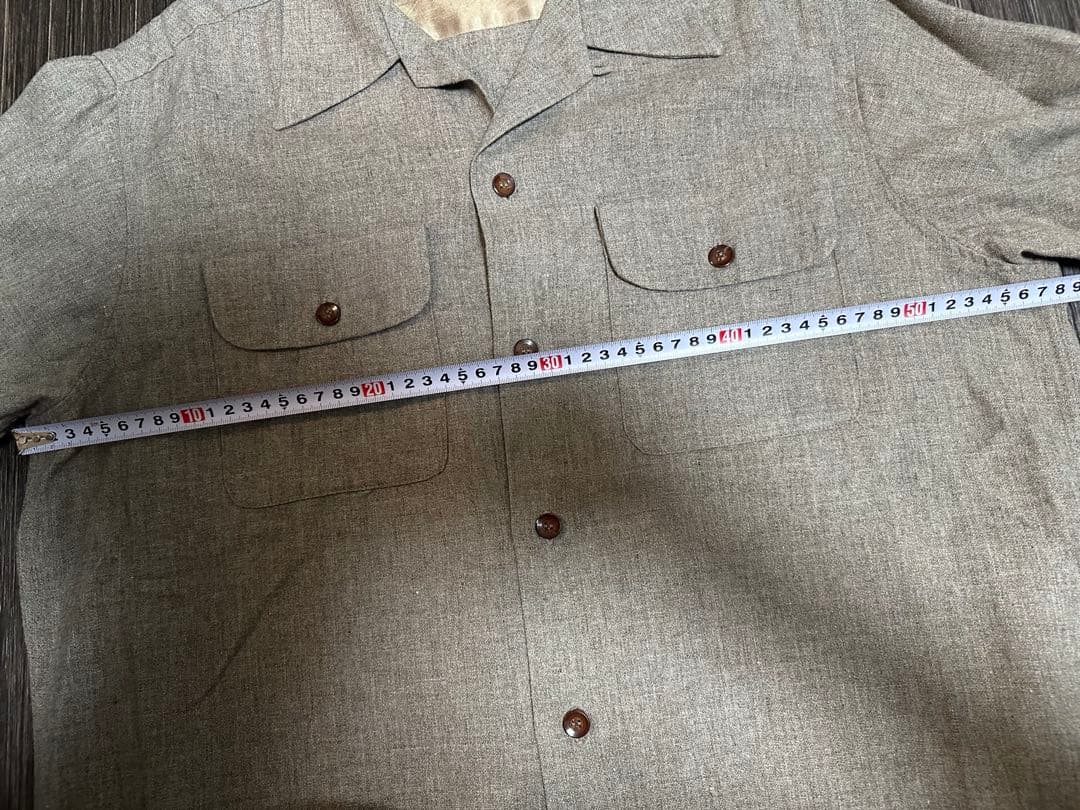 50s a Concordia Classic ウール　オープンカラーシャツ