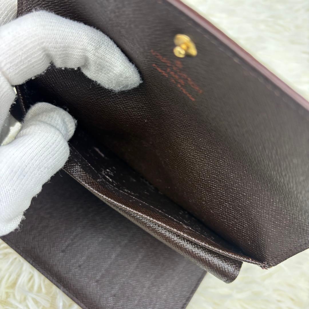 美品✨️ルイヴィトン　ダミエ　ポルトトレゾール　エテュイパピエ　三つ折り財布