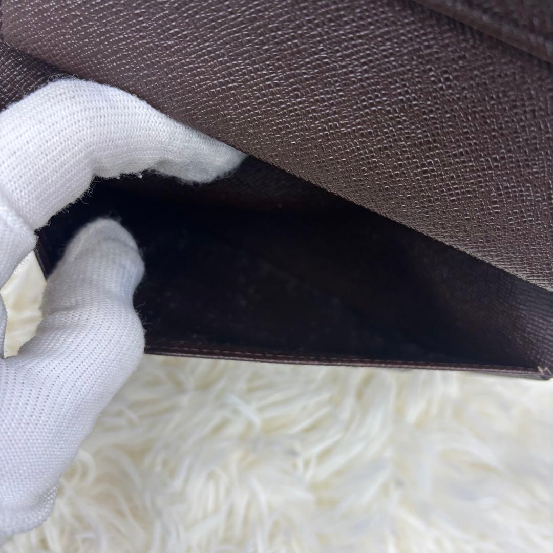 美品✨️ルイヴィトン　ダミエ　ポルトトレゾール　エテュイパピエ　三つ折り財布