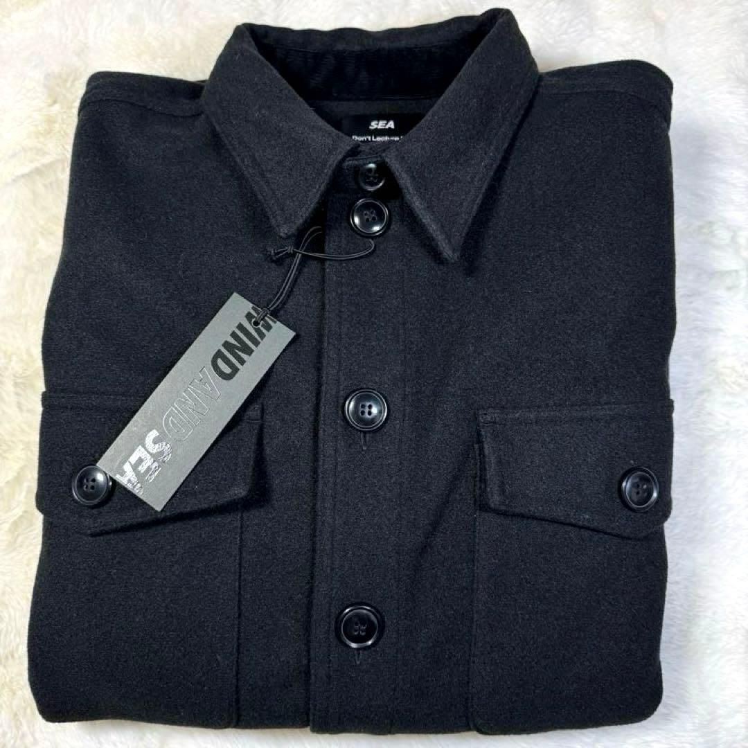 【ミモザさん専用】ウィンダンシー 刺繍ロゴ 厚手 シャツジャケット L